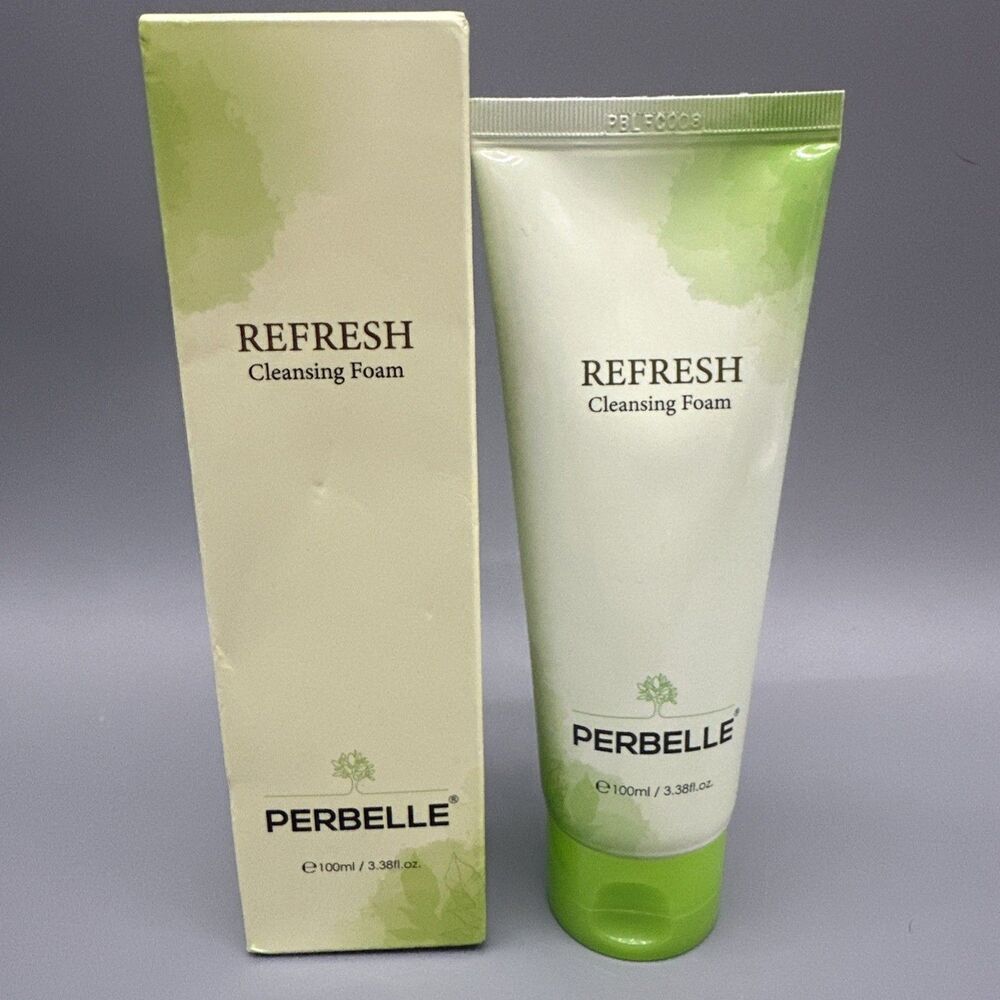Perbelle Refresh Cleansing Foam for All Skin Types 3.38oz/100 ml  NEW